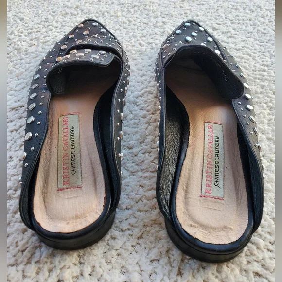 Kristin Cavallari Charlie x Chinese Laundry Studded Women's Mules Flats - Picture 5 of 7